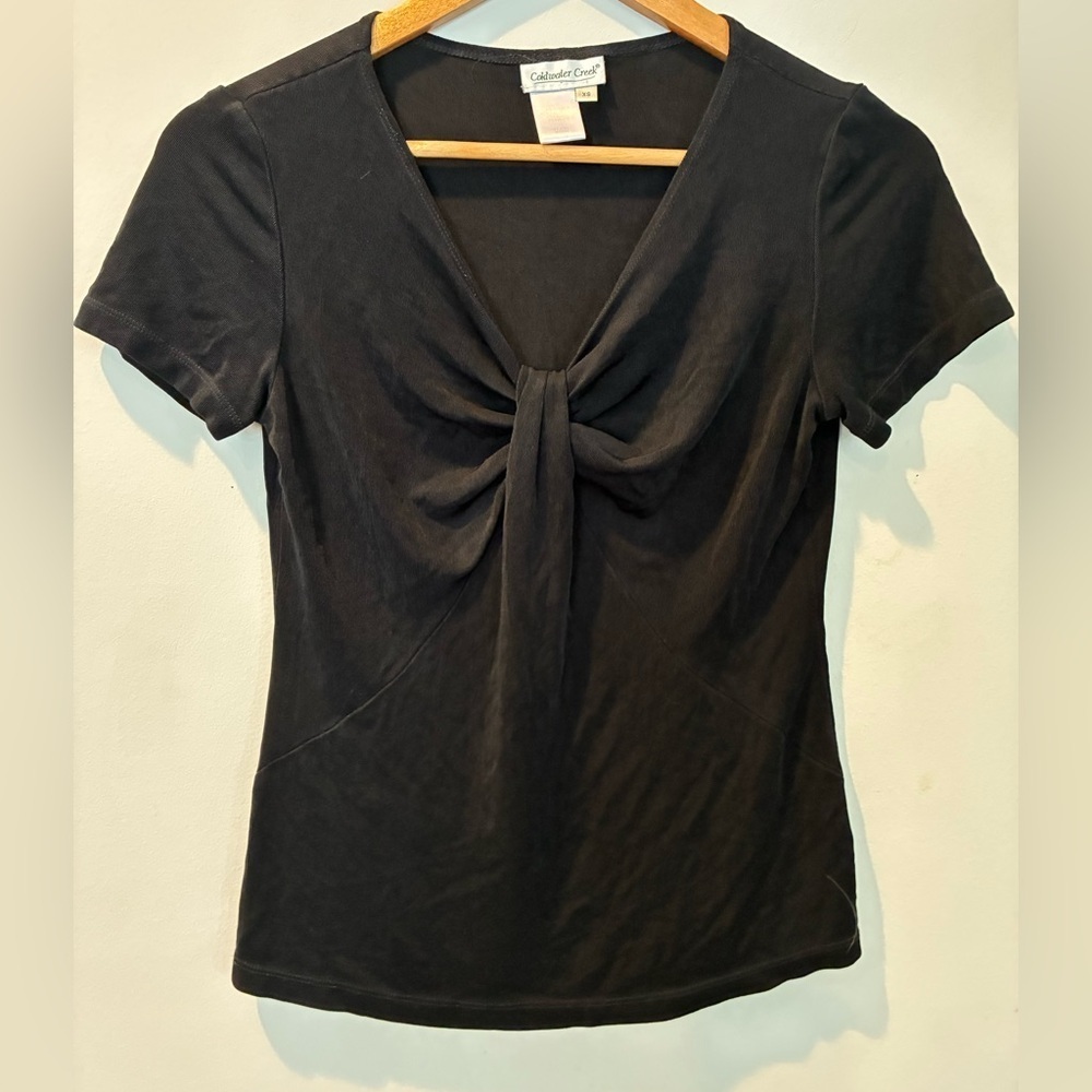 Coldwater Creek Black V-Neck Top